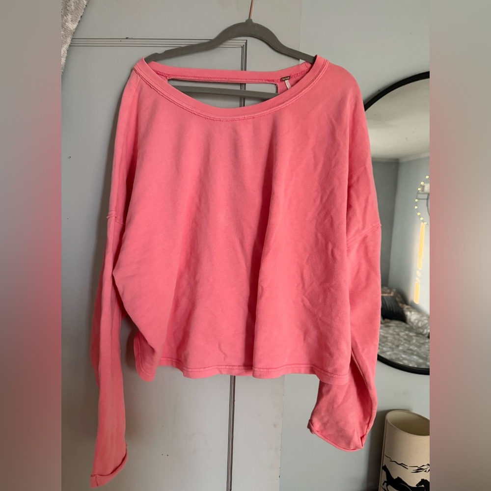 Free people open back pull over